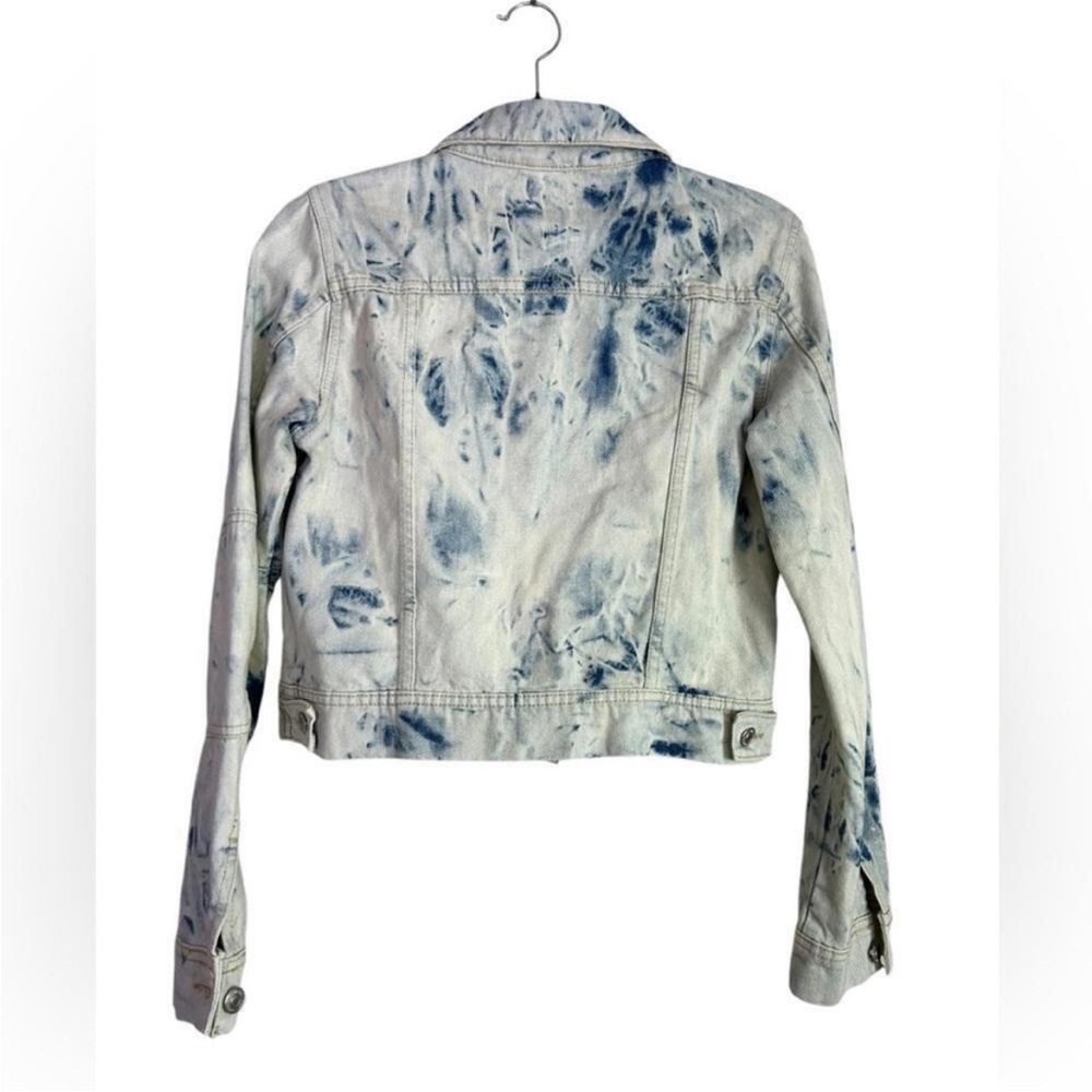 NWOT Free People Rumors Denim Jacket in Jones Tie Dye Size S - Picture 9 of 15